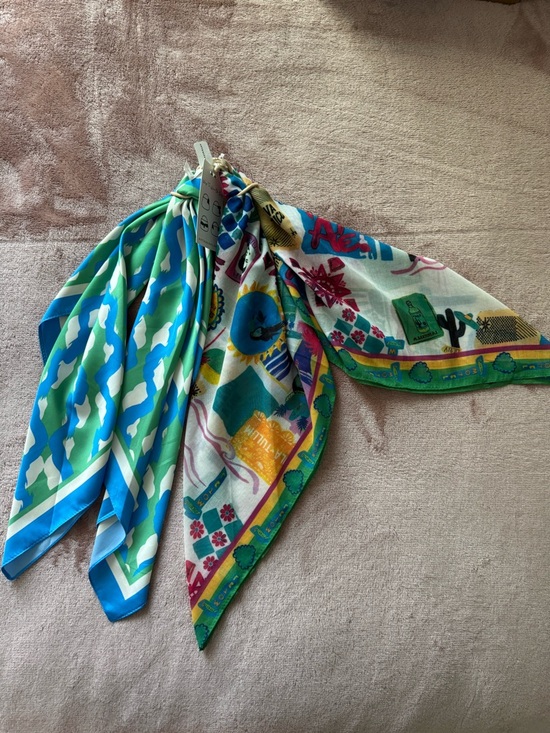 Anthropologie Accessories - NWT Anthropologie Set of Two Hair Scarves, Multicolor Print, One Size